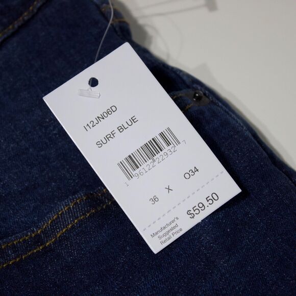 NWT Izod Comfort Stretch Waistband Slim Tapered Jeans Men Size 36x32 (Tag 36x34) - Picture 7 of 14